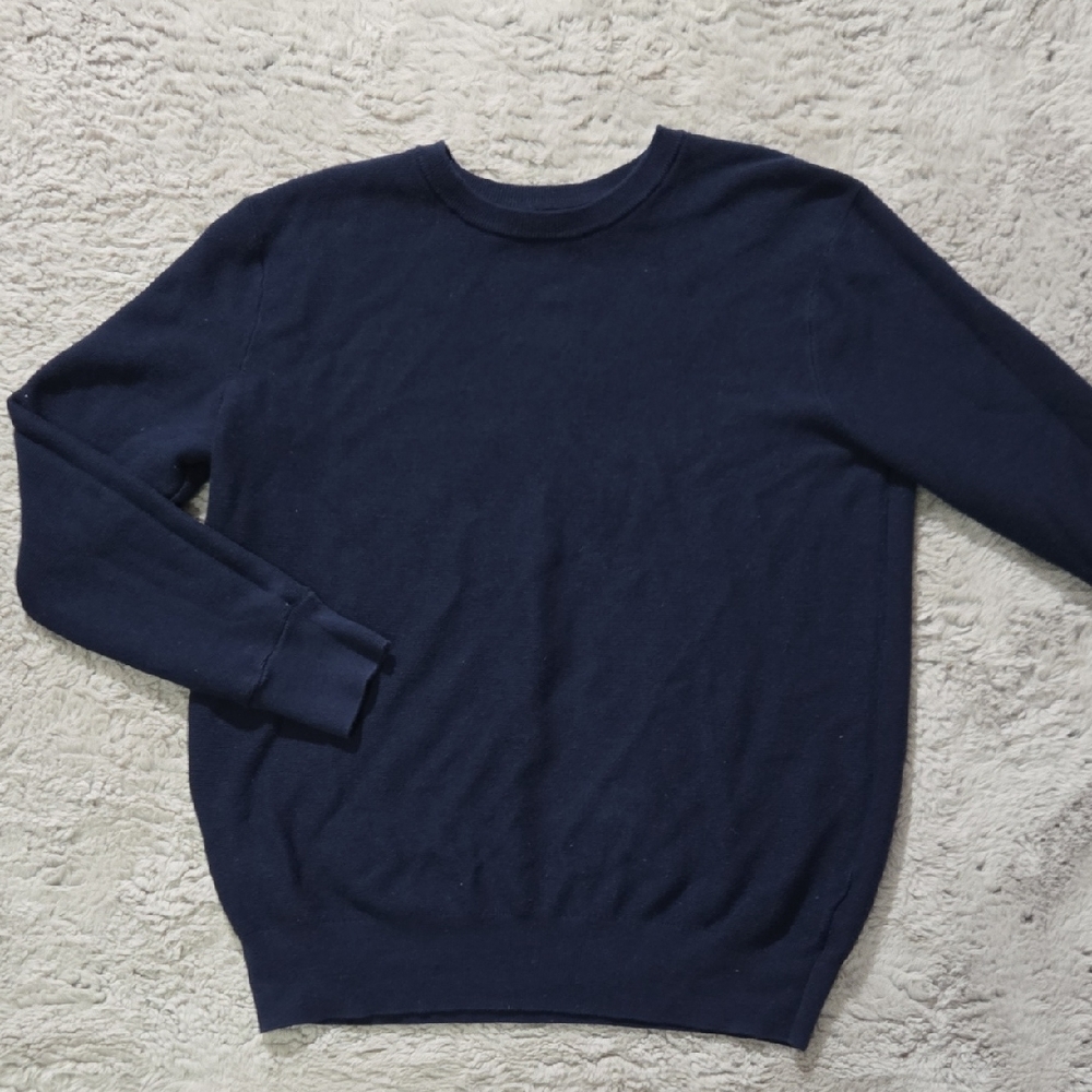 J. Crew navy Blue Crewneck Sweater size medium